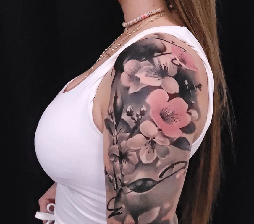 Cherry Blossoms — Shoulder